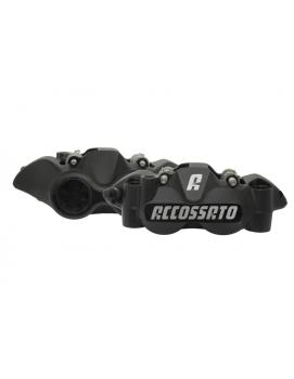 ACCOSSATO PZ002 Racing Monoblock Bremssättel geschmiedet 108mm mit Titankolben - Farbe: schwarz eloxiert