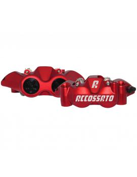ACCOSSATO PZ004 Racing Monoblock Bremssättel geschmiedet 108mm - Farbe: rot eloxiert