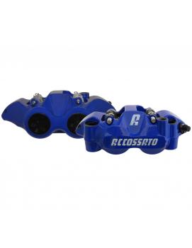 ACCOSSATO PZ004 Racing Monoblock Bremssättel geschmiedet 108mm - Farbe: blau lackiert